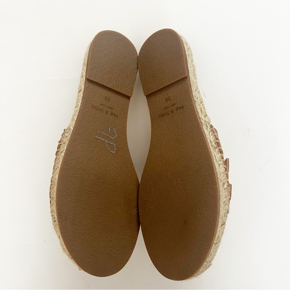 The Rag & Bone Jules Espadrille Slide Sandal Cognac Tan Size 38 / 8 NEW - Picture 8 of 10